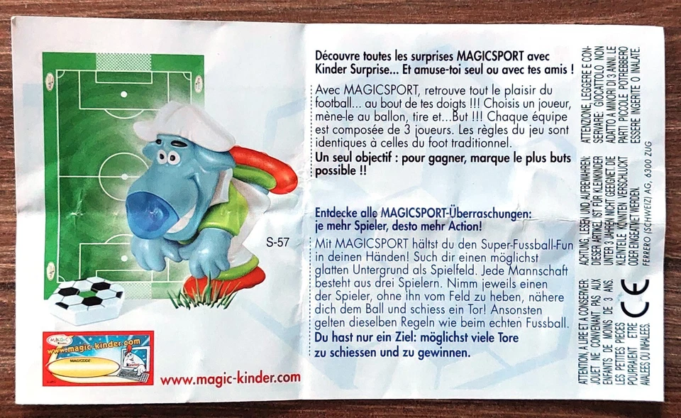 Bpz Beipackckzettel Magicsport S-57 Belgien Benelux 2006  KDE - Bild 1 von 1