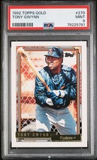 1992 Topps Gold Tony Gwynn PSA 9 - HoF, San Diego Padres, low pop (19)