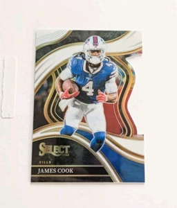 James Cook - 2023 Panini NFL Select - Club Level White /199 Die-Cut - Bills #262 - Picture 1 of 2