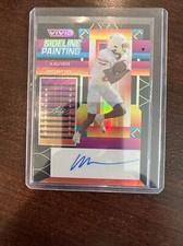 2023 Leaf Vivid Sideline Painting Xavier Worthy Black Auto #’d 3/5! Longhorns