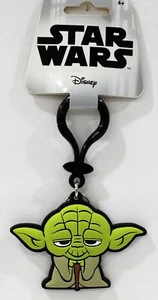 Star Wars Yoda Taschenclip Schlüsselanhänger Soft Touch Flexibel Keyring - Bild 1 von 2