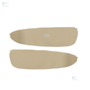 2*Beige/Tan Leather Front Door Panel Armrest Cover For BMW 3 Series E46 98-2006 - Picture 1 of 7