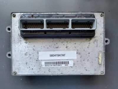 Jeep Wrangler TJ 2002 02 PROGRAMACIÓN GRATUITA SIN SKIM 4,0 L MT ECU ECM PCM 56041947AF Foto 1 de 2