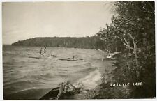 Carlyle Lake , Killarney ON Canada Vintage Photo Postcard to Recton MB 1934