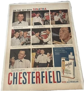 1953, Frank Sinatra, "CHESTERFIELD" Magazine Ad (rare) - Picture 1 of 4
