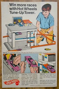 VINTAGE 1970 REDLINE HOT WHEELS TUNE UP TOWER ADVERTISEMENT - Picture 1 of 1