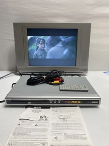Lettore DVD CD RCA DRC190N con telecomando, cavi AV e guida utente testato funziona - Foto 1 di 12