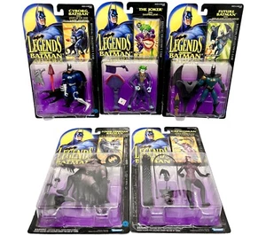 Batman Action Figure Lot Of 5 Joker, Batman Suits And Catwoman 1994 Kenner New - Picture 1 of 16