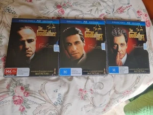 THE GODFATHER.TRILOGY. Bluray Steel Slipcase Steelbook Austeralan Edt Brand New - Picture 1 of 7