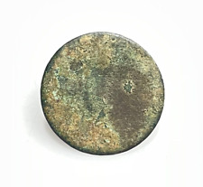 VA Civil War Relic Dug Brass Flat Coin Coat Button 1860's antique b5