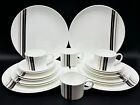 Wedgwood Parallels 5 Piece Place Setting x 4 Bone China England 20 Pieces