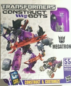 HASBRO TRANSFORMERS CONSTRUCT BOTS MEGATRON 55 PIECES CUSTOMIZE         (A2) - Picture 1 of 12
