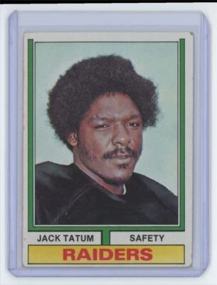 1974 Topps Jack Tatum Oakland Raiders #14 (T100) - Image 1 of 2