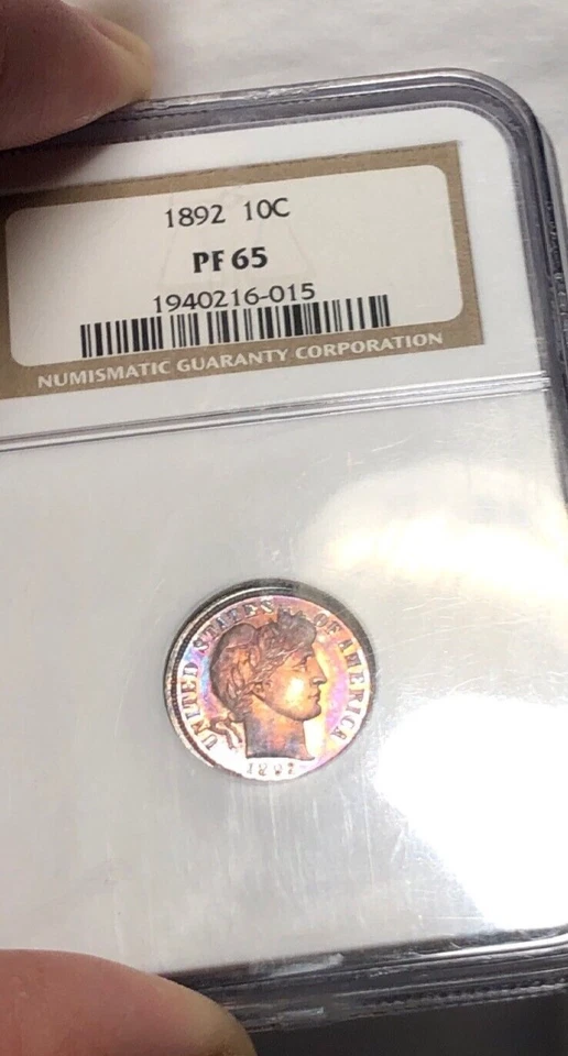 1892 Barber Dime 10C NGC PF65 - Image 1 of 4