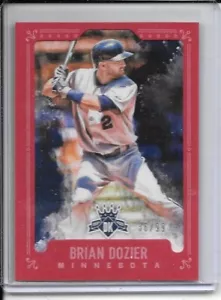 2017 Diamond Kings BRIAN DOZIER (Twins) ..RED BORDER ..#135 ..#36/99 - Picture 1 of 3