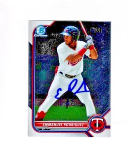 Emmanuel Rodriguez 2022 Bowman CHROME autograph signed card Twins BCP-117 - Picture 1 of 1