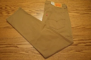 NWT MEN'S LEVI JEANS 502 Multiple Sizes Taper Below Waist Stretch Tan Brown $69 - Picture 1 of 2