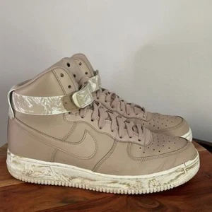 Nike Air Force 1 High 'Dip Dye' Size 10.5 Men's Beige White Sneakers EUC - Picture 1 of 10