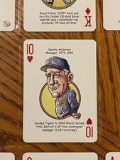 Sparky Anderson - Hero Decks caricature playing card - Detroit Tigers