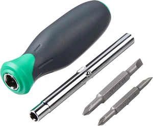 Dnali 6 in 1 Multi-Bit Schraubendreher/Mutterndreher, mehrfarbig (Silber - Bild 1 von 12