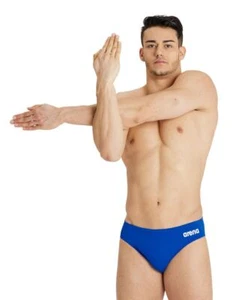 Calzoncillos de natación lisos Arena Team para hombre - reales/blancos - Imagen 1 de 8