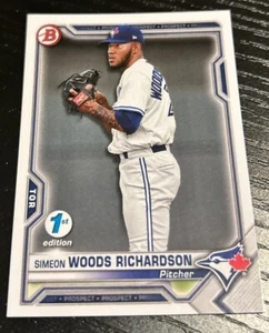 2021 Bowman 1st Edition Simeon Woods Richardson - Picture 1 of 2