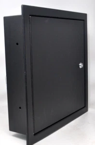 Handgun Ammo Security Cabinet 2-Gun Key Lock Supplies Ammo Shelf Black - Picture 1 of 5