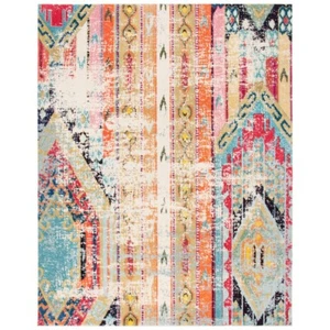 SAFAVIEH Madison Collection MAD422F Blue / Orange Rug - Picture 1 of 48
