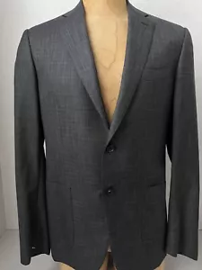 Isaia Jacket Black gray Sports Coat blazer Men’s Size 42 52 Italian Nuova base S - Picture 1 of 15