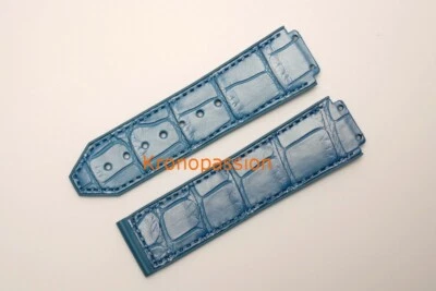 Hublot Light Blue Alligator Strap for Big Bang Fusion 41mm OEM New ! - Image 1 of 4