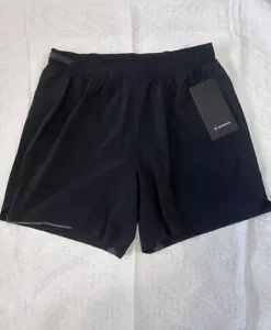NUEVO $68 Lululemon Surge Corto 6” Forrado NEGRO Talla XXL - Imagen 1 de 4