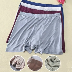 2 paia Boxer Mulberry Seta Biancheria Intima Morbida Boxer Bauli Biancheria Breve Pantaloncini - Foto 1 di 16