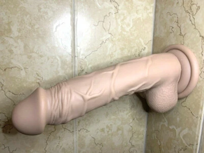 ULTRA REALISTIC DILDO DUAL LAYER 8 inch-Waterproof-Suction-Cup-Men-Female-SexToy - Image 1 of 4