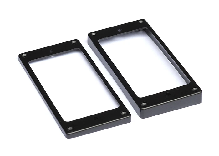 Humbucker Pickup Mounting Rings for Epiphone • Slanted w/Curved Bottom • Black - image 1 of 1