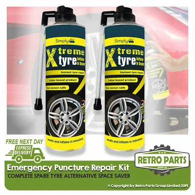 2x Notfall Compact Ersatz Rad Alt für Renault Flach Reparatur Platzsparer - Bild 1 von 2