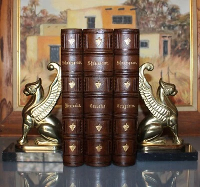 WORKS OF WILLIAM SHAKESPEARE/COMEDIES/TRAGEDIES/HISTORIES Antique Fine Binding - Image 1 of 4