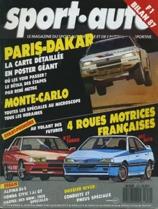 SPORT AUTO n°312 01/1988 MONTE CARLO PARIS DAKAR ALPINA B6S - Imagen 1 de 1