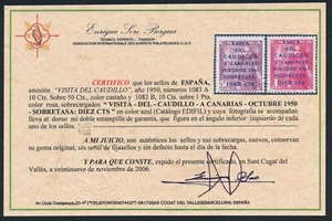 EDIFIL nº 1083a** - 1083b**.- CON CERTIFICADO DE AUTÉNTICIDAD- 750 EUROS - Imagen 1 de 2