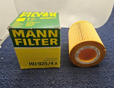 MANN FILTER HU925/4X: Oil Filter for BMW E36 Z3 E39 E46 E60 E83 X3 325xi 528i - Image 1 of 4