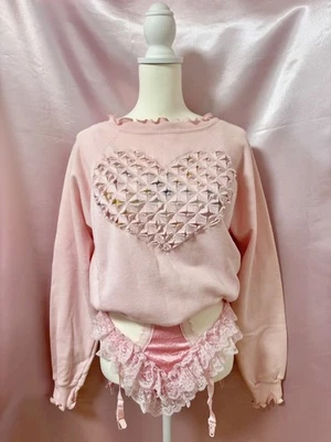 Sudadera Sweet Heart vintage años 80 Foto 1 de 4