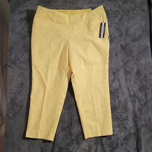 The Park Ave Fit Secret Support Yellow Ankle Dress Pant Size 22W Investments - Picture 1 of 16