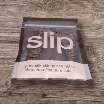 Slip PURE SILK SKINNY SCRUNCHIE Anti-Rugas Anti-Quebra MARROM ESCURO 1 peça lacrada - Imagem 1 de 4