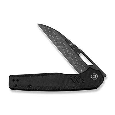 Cuchillos Civivi Guile Liner Lock C24062B-DS1 Negro Micarta Damasco Cuchillo de Acero Foto 1 de 4