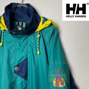 Helly Hansen Nylonjacke Herren L, leicht, grün gelb, gebraucht - Bild 1 von 10