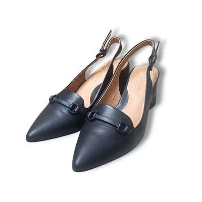 Gentle Souls Womens Dionne Black Slingback Heels Size 8.5  (8 But Runs Big)  - Image 1 of 4