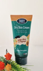 Dermatonics Derma Tonics Dry Skin Cream with Nourishing Olive & Papaya 200ml - Picture 1 of 3