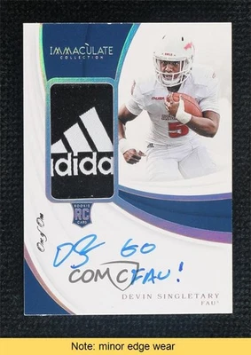 2019 Panini 1/1 Devin Singletary #147 RPA Rookie Patch Auto Tag RC READ 07o4 - Image 1 of 3