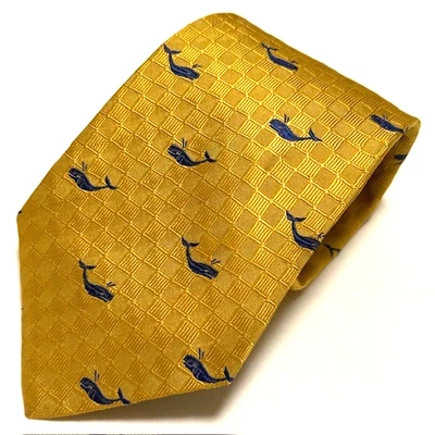 Corbata Thomas Rosa Londres Ballenas Azules AOP Moby Dick Sea Creature Genial Única ÚNICA EN SU CLASE Foto 1 de 4