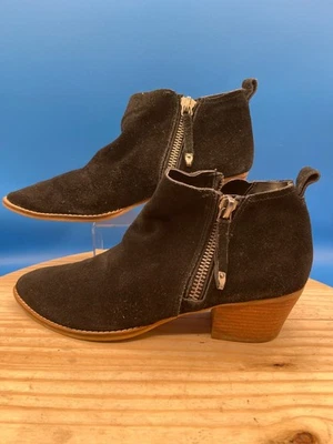 Dolce Vita Botines Sutton Para Mujer Talla 9M Cuero Negro Cierre de Cremallera Tacón de 2" Foto 1 de 4