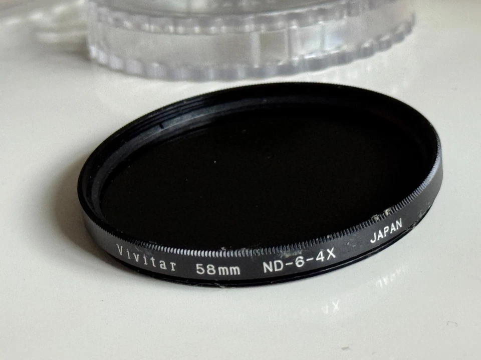 Vivitar 58mm Fit  ND-6-4X Neutral Density Filter, and Keeper - Image 1 of 1